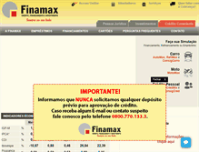 Tablet Screenshot of finamax.com.br